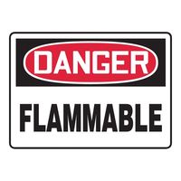 Accuform 警告・注意喚起ラベル(英字)Flammable MCHL228VS 1枚 4-4747-03（直送品）