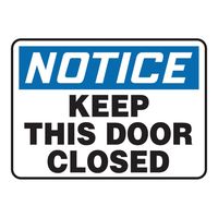 Accuform 警告・注意喚起ラベル(英字)Keep This Door Closed MABR823VS 1枚 4-4747-14（直送品）