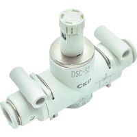 CKD ダイヤル付スピードコントローラ インラインタイプ DSC-S2-10-H1010 1個 251-9188（直送品）