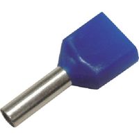 大同端子製造 DST ツインフェルール形端子(100個入り)青 FEI2.5-10X2 1袋(100個) 352-7800（直送品）