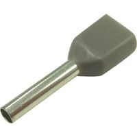 大同端子製造 DST ツインフェルール形端子(100個入り)グレー FEI0.75-10X2 1袋(100個) 352-7799（直送品）