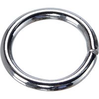 トラスコ中山 TRUSCO 丸リンク スチール製 線径3.0mm 内径18mm 50個入り TFMR3.0-18-50P 1袋(50個)（直送品）