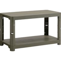 トラスコ中山 TRUSCO プラ棚 高さ515ー2段タイプ コーナーキャップ4個付 つや消しОD TPT-1342C-MOD 1台（直送品）