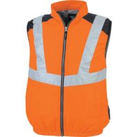 ジーベック XEBEC 空調服ベストXE98025ー82ー5L オレンジ XE98025-82-5L 1着 369-0426（直送品）