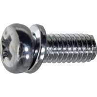 トラスコ中山 TRUSCO ナベ頭組込ねじ 三価白P＝2 S011