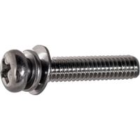 トラスコ中山 TRUSCO ナベ頭組込ねじ ステンレス 全ねじ P=4 M3×10 860本入 ヘキサゴンパック S017-0310 1缶(860本)（直送品）