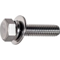 TRUSCO 座金・バネ座金組込六角ボルト(ステンレス) P=3 M5×15 180本入 ヘキサゴンパック S019-0515 1缶(180本)（直送品）