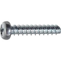 TRUSCO ナベ頭低トルクねじ 三価白 Pタイプ 全ねじ M4×8 670本入 ヘキサゴンパック S056-0408 1缶(670本)（直送品）