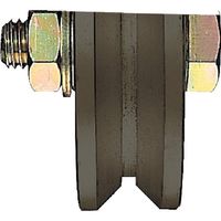 ヨコヅナ S45C重量戸車ワイドタイプ車のみ 200mm V JGPW2005 1個 849-6376（直送品）