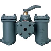 ヨシタケ W形(複式)ストレーナ(60メ) 25A SW-10-60M-25A 1台 850-4823（直送品）