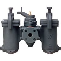 ヨシタケ ワンタッチ式W形(複式)ストレーナ(60メ) 50A SW-10S-60M-50A 1台 850-4834（直送品）