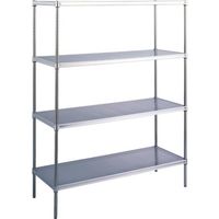 キャニオン パンチングシェルフ 760×610×1900m SUSP 610X 760X1900-5 828-2055（直送品）