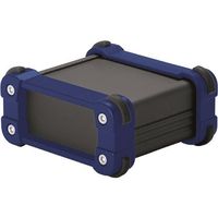 タカチ電機工業 タカチ コーナーガード付アルミケースアルミパネルタイプ ブラック/ネイビー EXP12-7-9BN 1台 200-9906（直送品）