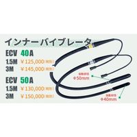 エクセン コードレス高周波バイブレータECVシリーズ バイブレータ部 ECV50A-3M 1本 261-3561（直送品）