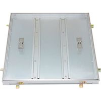 カネソウ フロアーハッチ 充填用 屋内用 一般形 アルミニウム+スチール製 ステンレス目地 MAEO-M-600 1組(1個)（直送品）