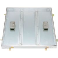 カネソウ フロアーハッチ 充填用 屋内用 一般形 アルミニウム+スチール製 ステンレス目地 把手ロック式 MAES-M-600 1組(1個)（直送品）