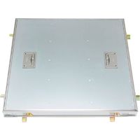 カネソウ フロアーハッチ 張物用 屋内用 一般形 アルミニウム+スチール製 ステンレス目地 把手ロック式 MAES-P-600 1組(1個)（直送品）