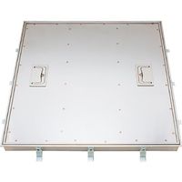 カネソウ フロアーハッチ 張物用 屋内用 一般形 ステンレス製 把手ロック式 MSES-P-600 1組(1個) 254-5897（直送品）