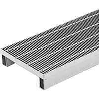 カネソウ スチール製グレーチング 細目プレーンタイプ かさあげ型 側溝用 QSY-4919B 1枚 343-0597（直送品）