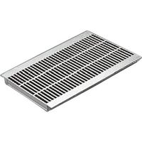 カネソウ スチール製グレーチング 細目滑り止め模様付 歩道U字溝用 QXHU-3032 1枚 337-5850（直送品）