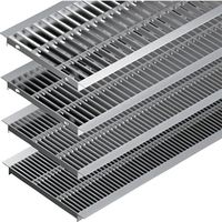 カネソウ ステンレス製グレーチング プレーンタイプ 歩道U字溝用 すきま11mm SMHU-1815 P=15 1枚 343-0642（直送品）