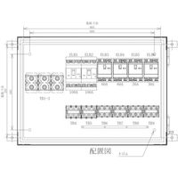 セフティー電気用品 セフティー 仮設分岐盤 6回路（100A×2）（60A×2）（3 EP-E6B 340-2971（直送品）