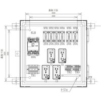 セフティー電気用品 セフティー 仮設電灯分電盤 主幹40A 6回路 SL40-42 1個 340-2972（直送品）