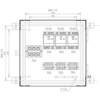 セフティー電気用品 セフティー 仮設分岐盤 3回路（30A×3） SP-E3A 1個 340-2887（直送品）