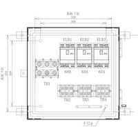 セフティー電気用品 セフティー 仮設分岐盤 3回路（60A×3） SP-E3B 1個 340-2922（直送品）