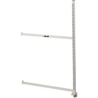 山金工業 ヤマテック マルチシステム W900×D254×H1300mm 基本形 連結 シルキーホワイト NK-0913R 1台（直送品）