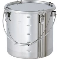 日東金属工業 日東 吊り下げ式ステンレス密閉容器 目盛付(クリップ式/CR) 20L CTB-M-30/PCA 1個 147-4488（直送品）