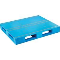 日本プラパレット NPC プラスチックパレットAZFD-1210FE 片面四方差し AZFD-1210FE-BL 175-4514（直送品）