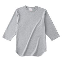 フェリック オープンエンド3/4スリーブベースボールTシャツ_ヘザーグレー×ヘザーグレー_M OE1230_5_M 1枚（直送品）