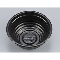 シーピー化成 どんぶり容器 BF-360-B 黒本体 0140360200525 1セット(1200枚:50枚×24袋)（直送品）