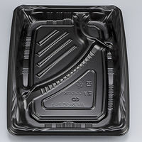 弁当容器　BFみくら7-3 黒 本体　800枚(50枚×16) 0140607030525　シーピー化成（直送品）