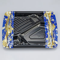 弁当容器　BFみくら8S-1 春菜 青 本体　800枚(50枚×16) 0140608510875　シーピー化成（直送品）