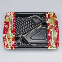 弁当容器　BFみくら8S-1 春菜 赤 本体　800枚(50枚×16) 0140608518145　シーピー化成（直送品）