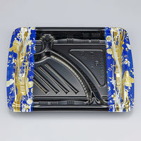 弁当容器　BFみくら8S-3 春菜 青 本体　800枚(50枚×16) 0140608530875　シーピー化成（直送品）