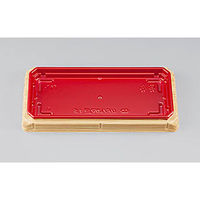 寿司容器　UFハカマ盛15杉板赤本体(N)　1000枚(50枚×20) 0196315001355　シーピー化成（直送品）