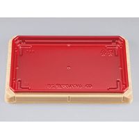 寿司容器　UFハカマ盛25杉板赤本体(N)　800枚(50枚×16) 0196325001355　シーピー化成（直送品）