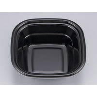 どんぶり容器　TN角丼17 黒 本体　900枚(50枚×18) 0255017000525　シーピー化成（直送品）