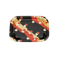 惣菜容器　TNえにし13 小花黒 本体　1600枚(50枚×32) 0256013004905　シーピー化成（直送品）