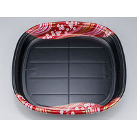 寿司容器　SF角桶5 天香赤本体　160枚(10枚×16) 0273100508115　シーピー化成（直送品）