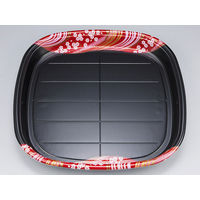 寿司容器　SF角桶6 天香赤本体　100枚(10枚×10) 0273100608115　シーピー化成（直送品）