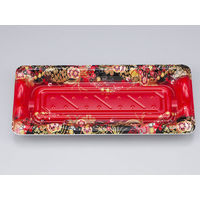 寿司容器　SF港14 嘉祥赤 本体　1200枚(50枚×24) 0276414006735　シーピー化成（直送品）