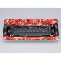 寿司容器　SF港14 嘉祥黒 本体　1200枚(50枚×24) 0276414006745　シーピー化成（直送品）