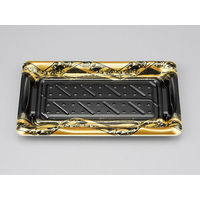 寿司容器　SF港25 八重波黒 本体　800枚(50枚×16) 0276425002765　シーピー化成（直送品）