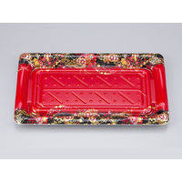 寿司容器　SF港25 嘉祥赤 本体　800枚(50枚×16) 0276425006735　シーピー化成（直送品）