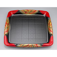 寿司容器　SF剛力6 風雅赤本体　100枚(10枚×10) 0276606002855　シーピー化成（直送品）