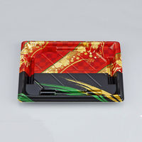 寿司容器　SF美角24 丹心赤 本体　900枚(50枚×18) 0277924004095　シーピー化成（直送品）